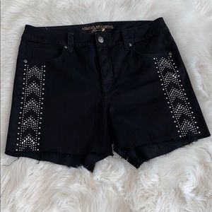 Black denim jean shorts form Melissa McCarthy
